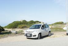 FIAT Panda nella stupenda Baia Santa Reparata, Santa Teresa Gallura